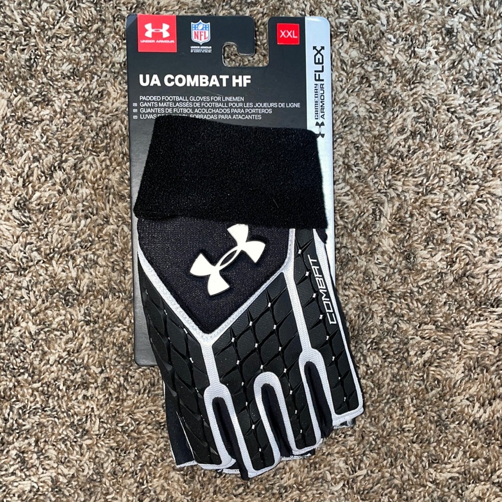 BRAND NEW XXL under armour lineman football gloves